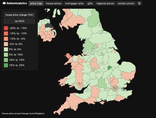 See UK house prices, gilts, CPI, mortgage rates, money supply and more on Ration Analytics.